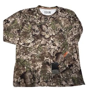 Tekari Hunt Men's Camouflage LS Performance Lightweight UPF 50 Shirt 2XL NWT